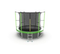EVO JUMP Internal 10ft (Green) Батут с внутренней сеткой и лестницей, диаметр 10ft (зеленый)