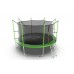 EVO JUMP Internal 12ft (Green) Батут с внутренней сеткой и лестницей, диаметр 12ft (зеленый)