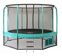 Батут с защитной сеткой Space Green 10FT