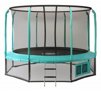 Батут с защитной сеткой Space Green 14FT