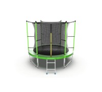 EVO JUMP Internal 8ft (Green) Батут с внутренней сеткой и лестницей, диаметр 8ft (зеленый)