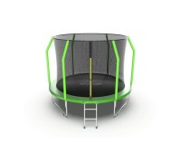 EVO JUMP Cosmo 10ft (Green) Батут с внутренней сеткой и лестницей, диаметр 10ft (зеленый)