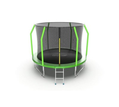 EVO JUMP Cosmo 10ft (Green) Батут с внутренней сеткой и лестницей, диаметр 10ft (зеленый)